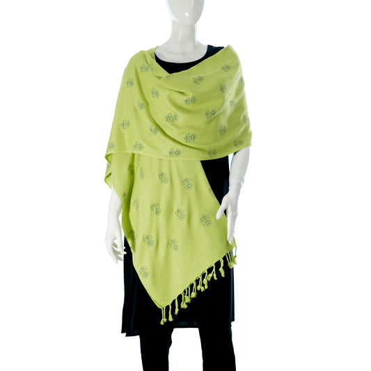 Womens Shawl- Lime