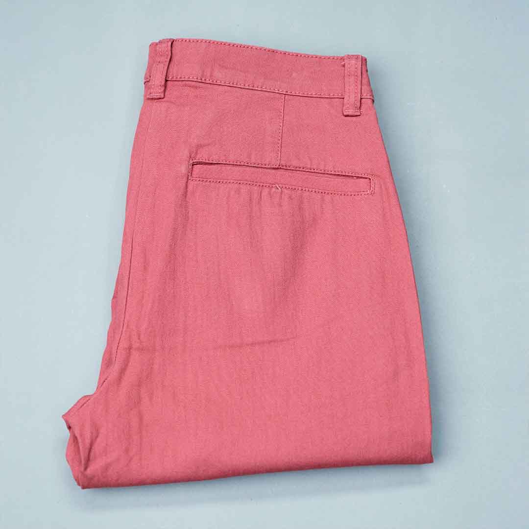 Womens Denim Pant- Berry