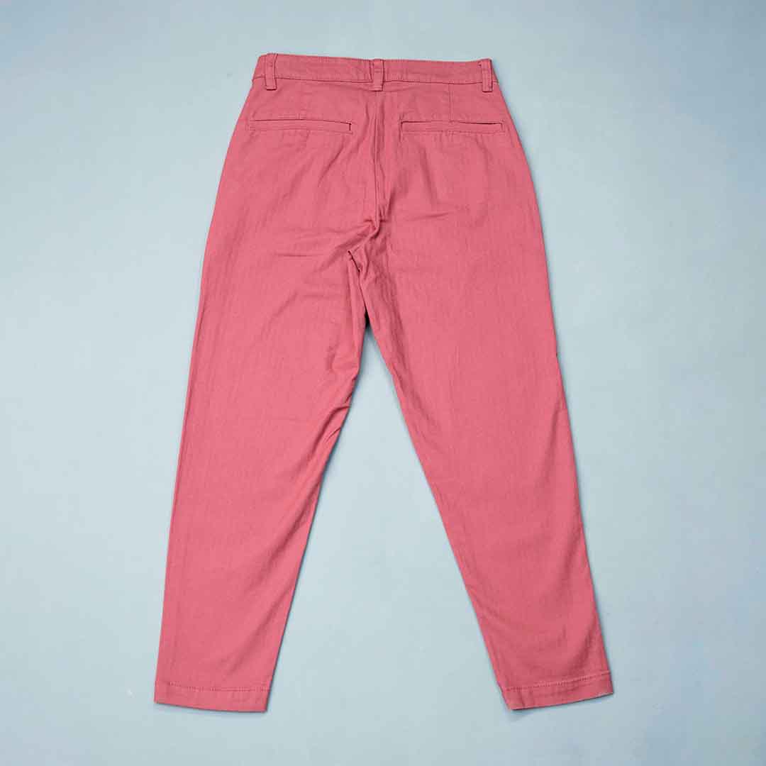 Womens Denim Pant- Berry