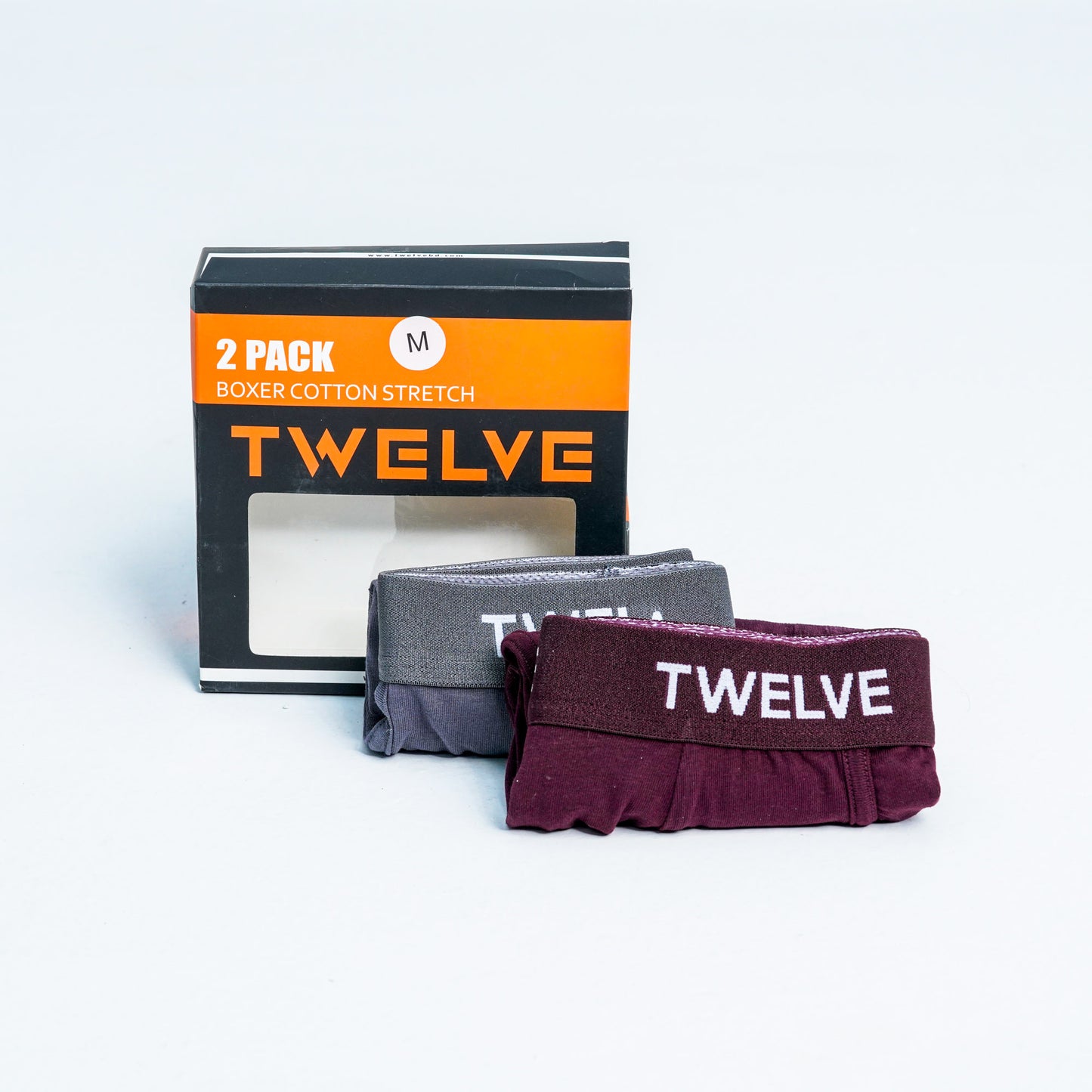 Men’s Maroon & Dark Grey Boxer Shorts