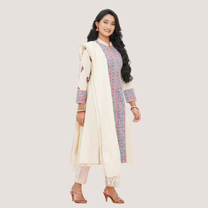 Womens Off White Three Piece Set
