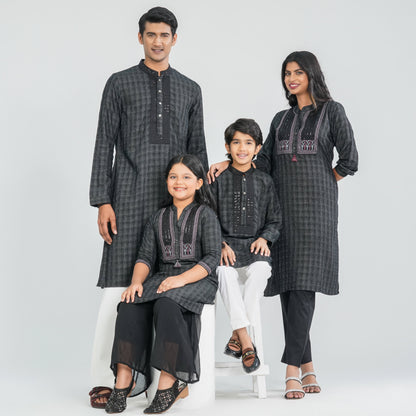 Boy's Cotton Panjabi with Sequin Embroidery