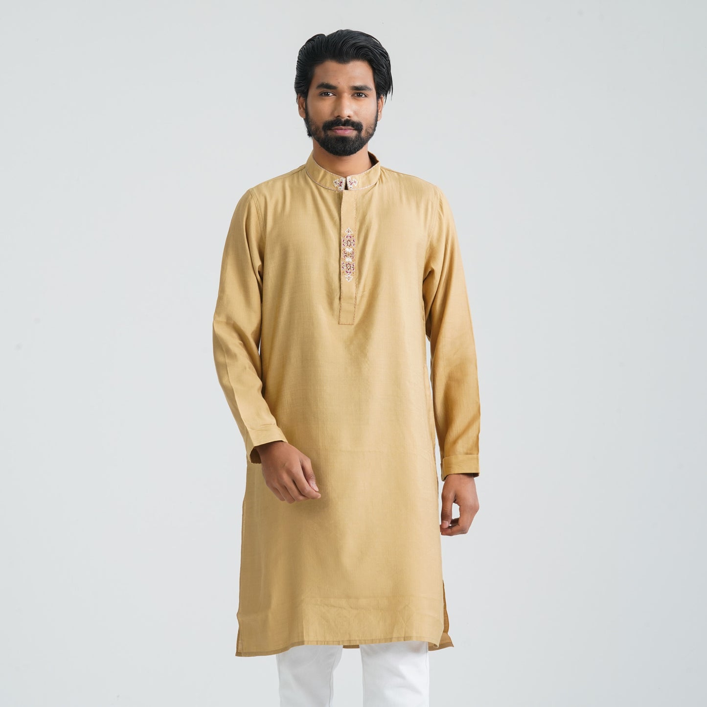 Mens Cotton Blended  Karchupi Panjabi