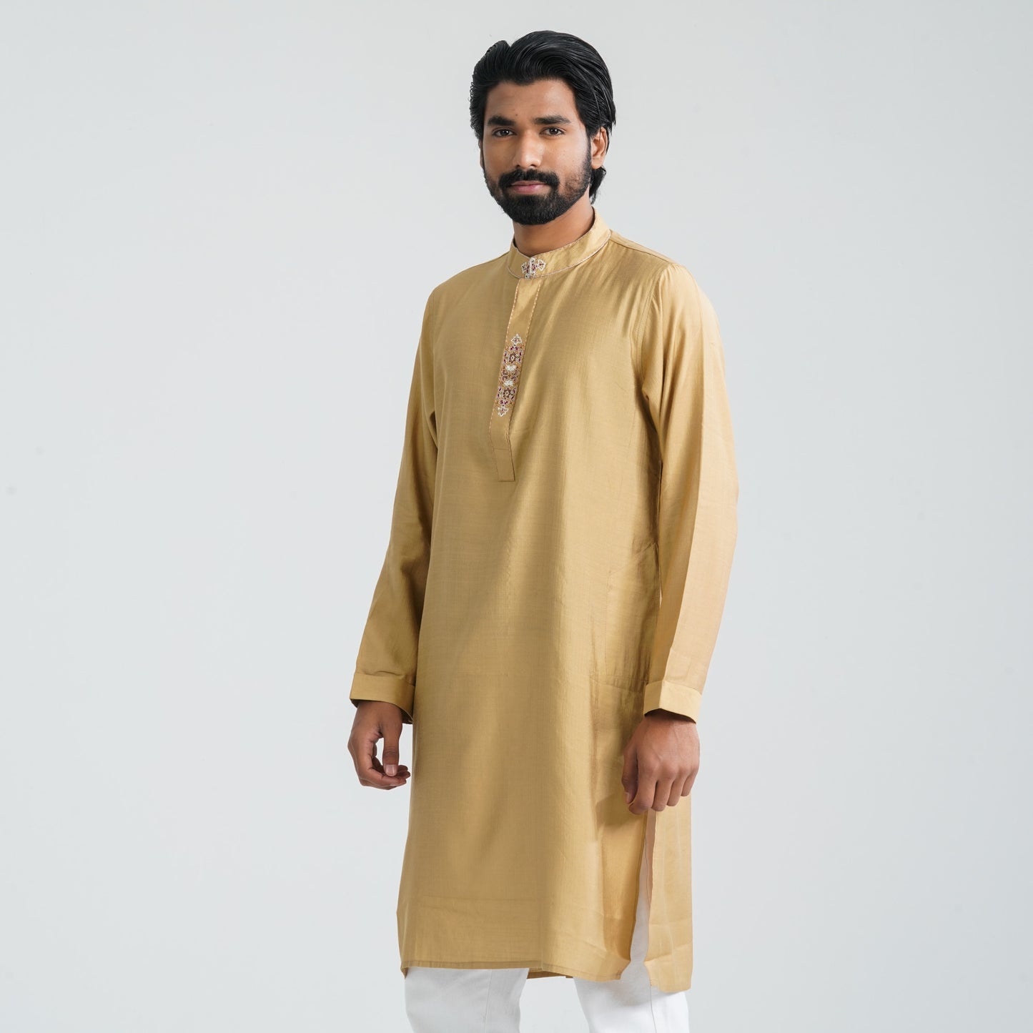 Mens Cotton Blended  Karchupi Panjabi