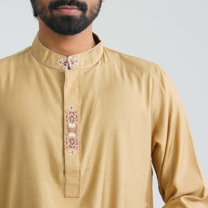 Mens Cotton Blended  Karchupi Panjabi