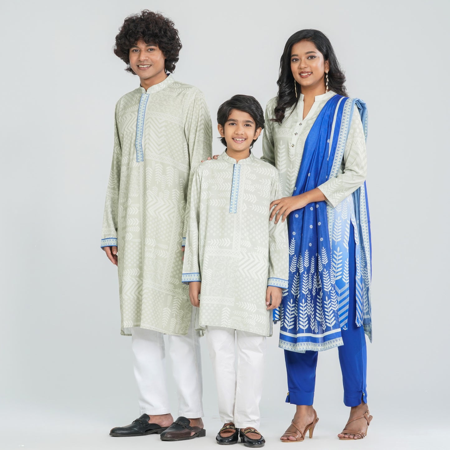 Men's Blended Silk Panjabi
