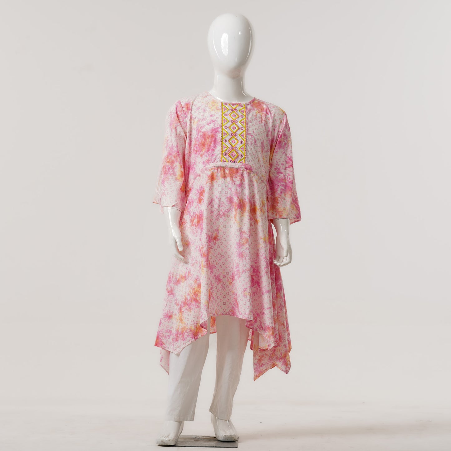 Teen Girls Pink Tie Dye Tunic