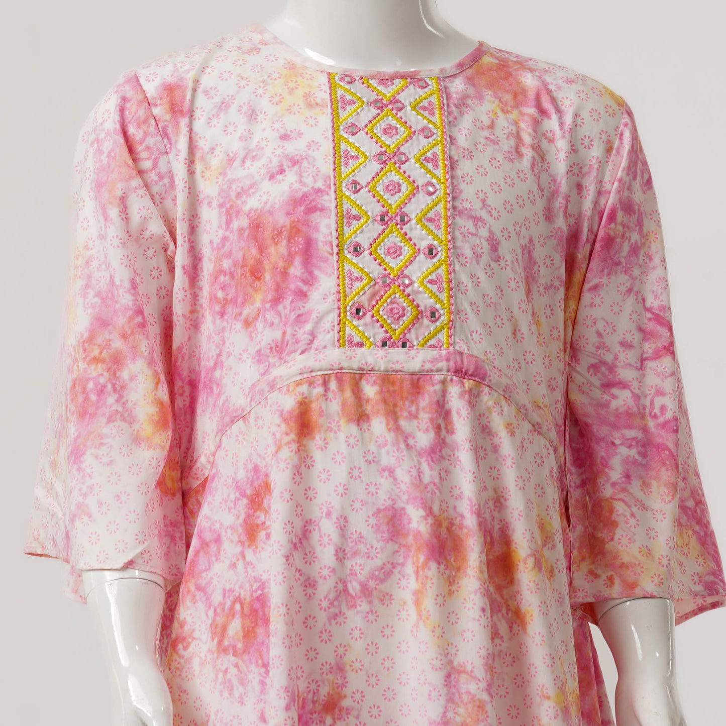 Teen Girls Pink Tie Dye Tunic