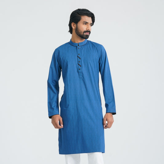 Mens Navy Basic Panjabi