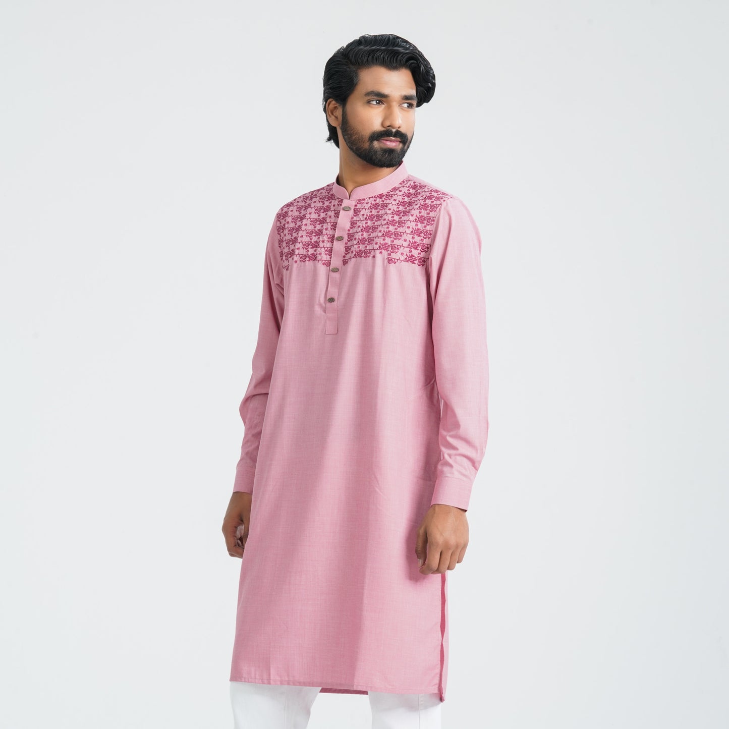 Mens Pink Premium Panjabi