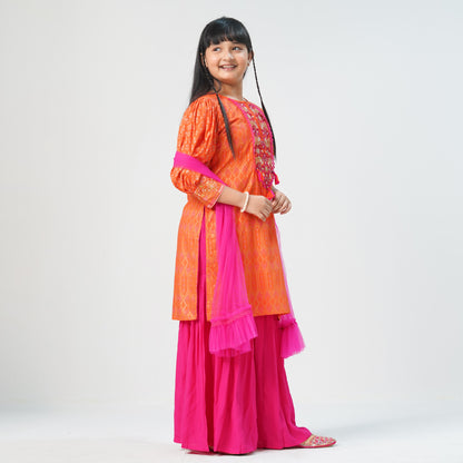 Girls Orange Three Piece Set