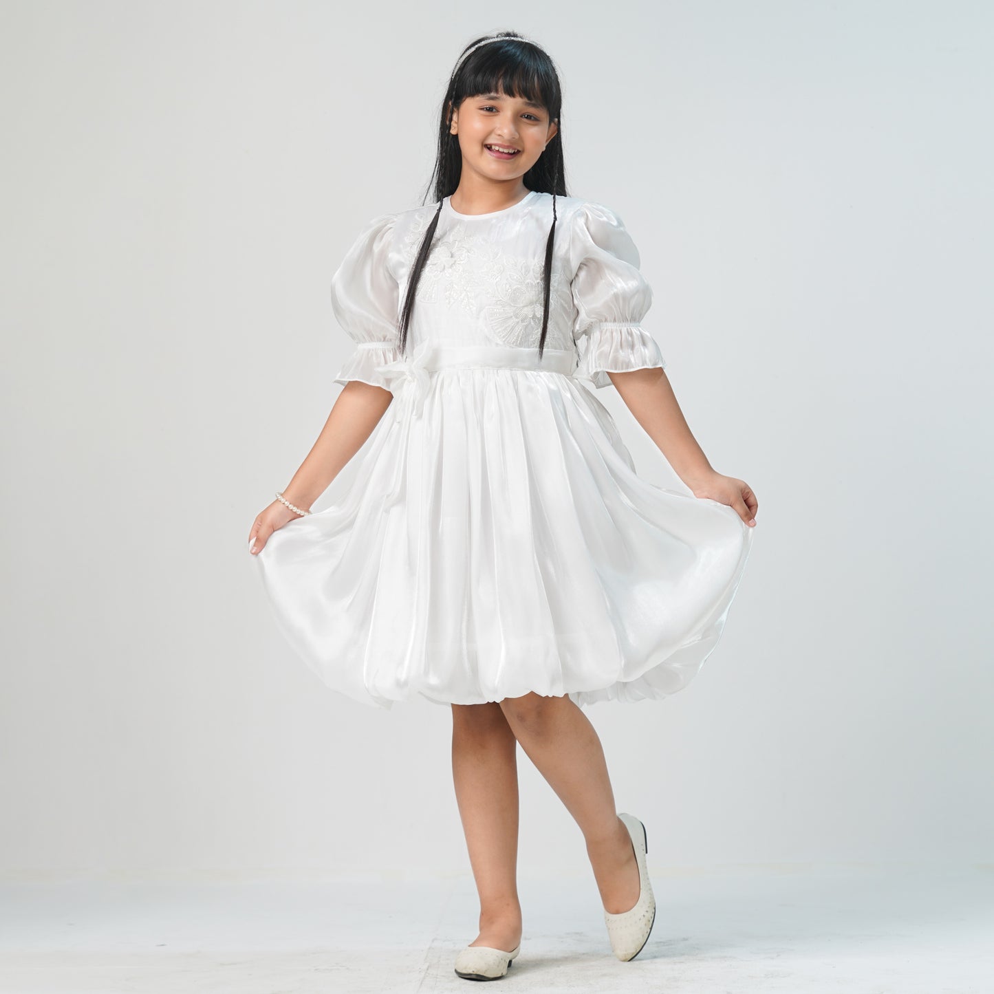 Girls White Frock