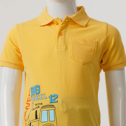 Baby Boys Mustard Polo Shirt