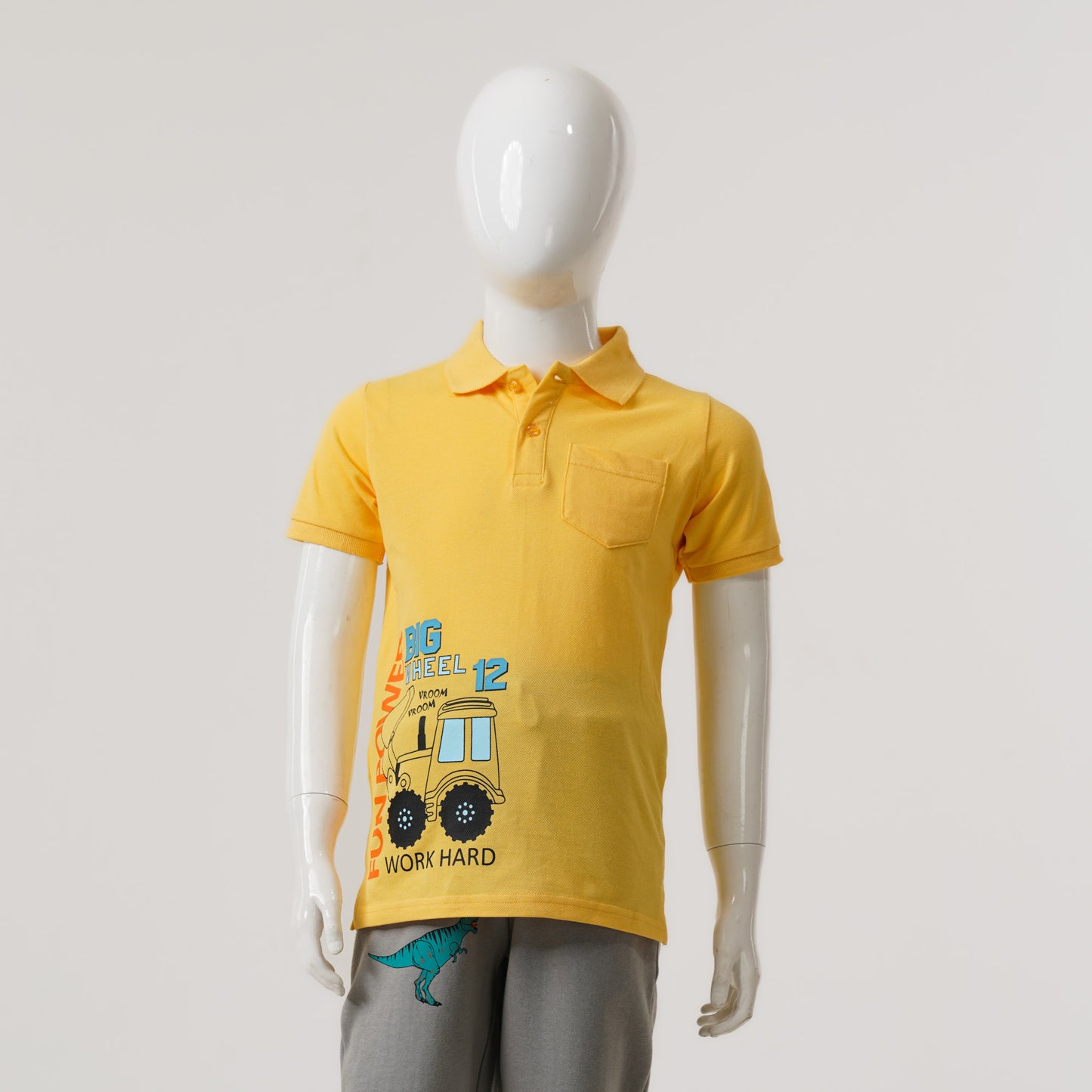 Baby Boys Mustard Polo Shirt
