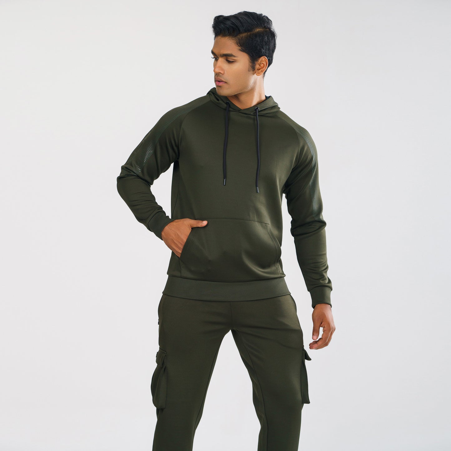 Mens Olive Hoodie