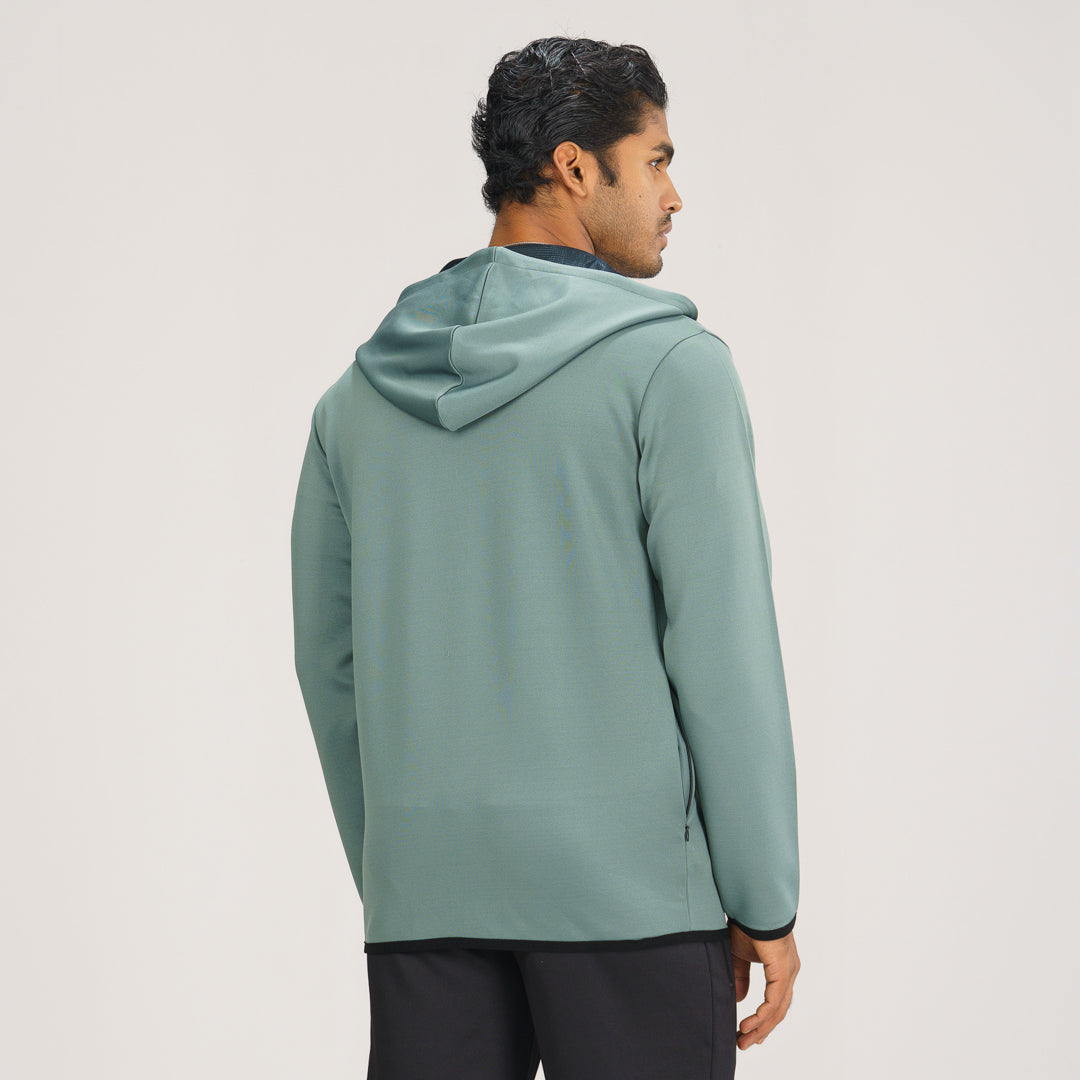 Mens Sage Green Active Hoodie