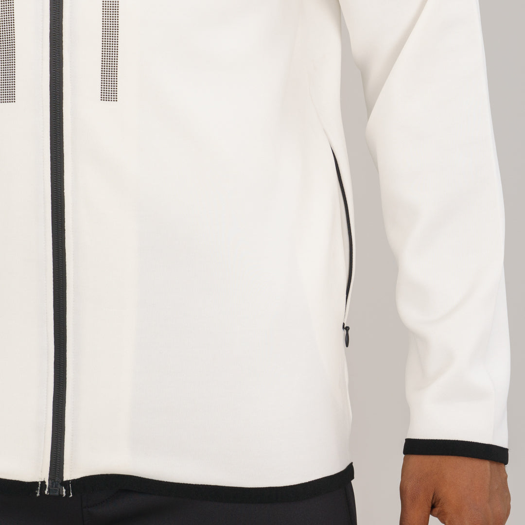 Mens White Active Hoodie