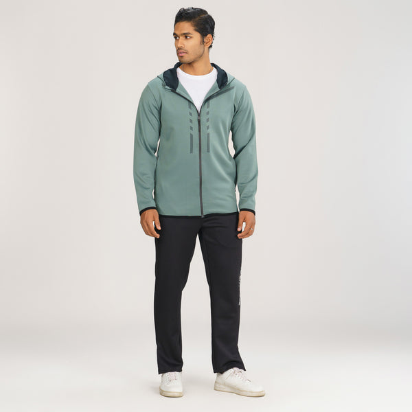 Mens Sage Green Active Hoodie