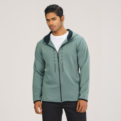 Mens Sage Green Active Hoodie