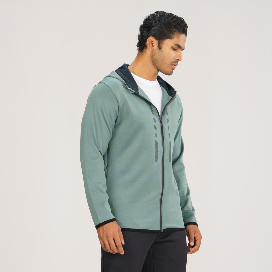 Mens Sage Green Active Hoodie