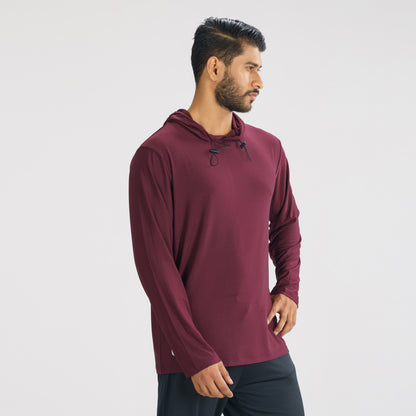 Mens Maroon Hoodie