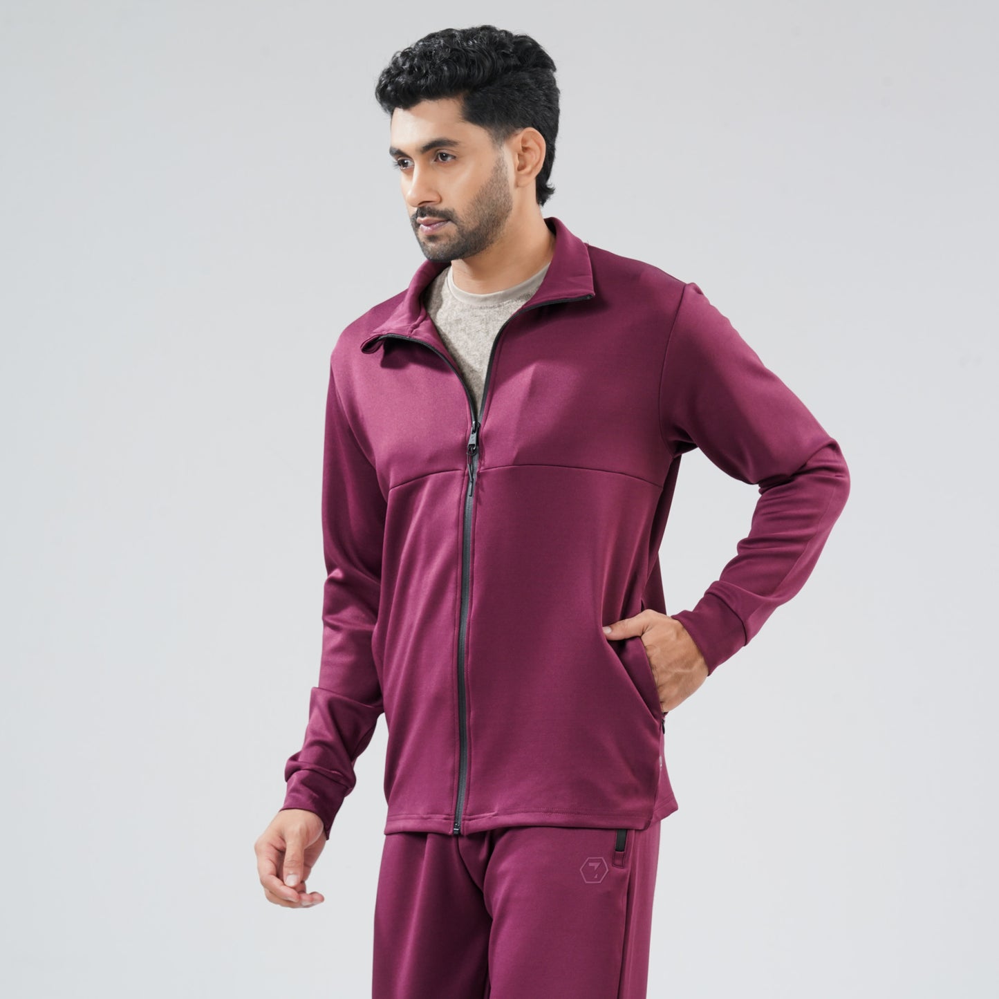 Mens Maroon Sweat Shirt