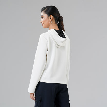 Womens White Hoodie