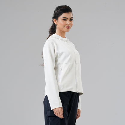 Womens White Hoodie