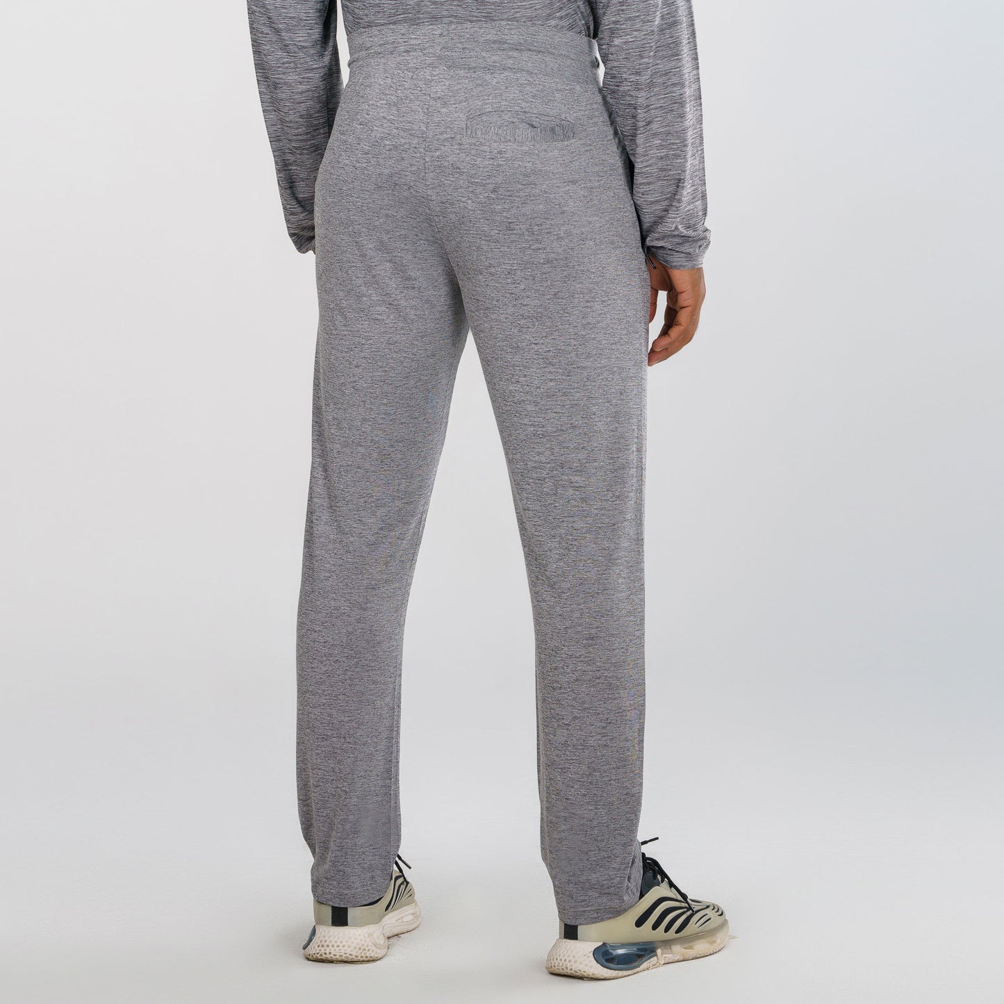 Mens Gray Melange Joggers