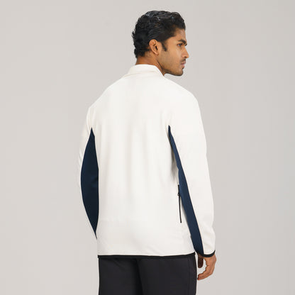 Mens White & Navy Sweatshirt
