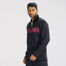 Load image into Gallery viewer, Mens Black &amp; Maroon Sweatshirt
