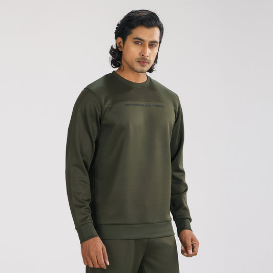 Mens Olive Sweatshirt