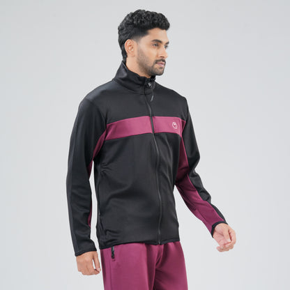 Mens Black & Maroon Sweatshirt