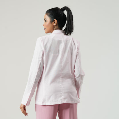 Womens Baby Pink Blazer