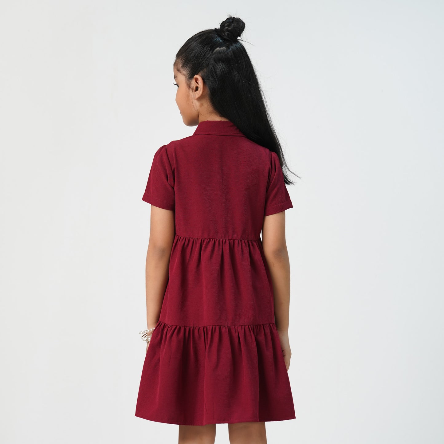 Baby Girls Maroon Dress