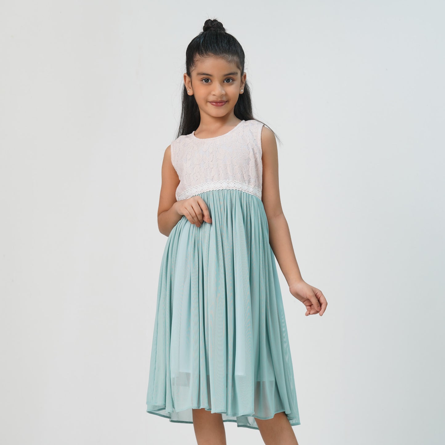 Baby Girls Aqua Green Dress