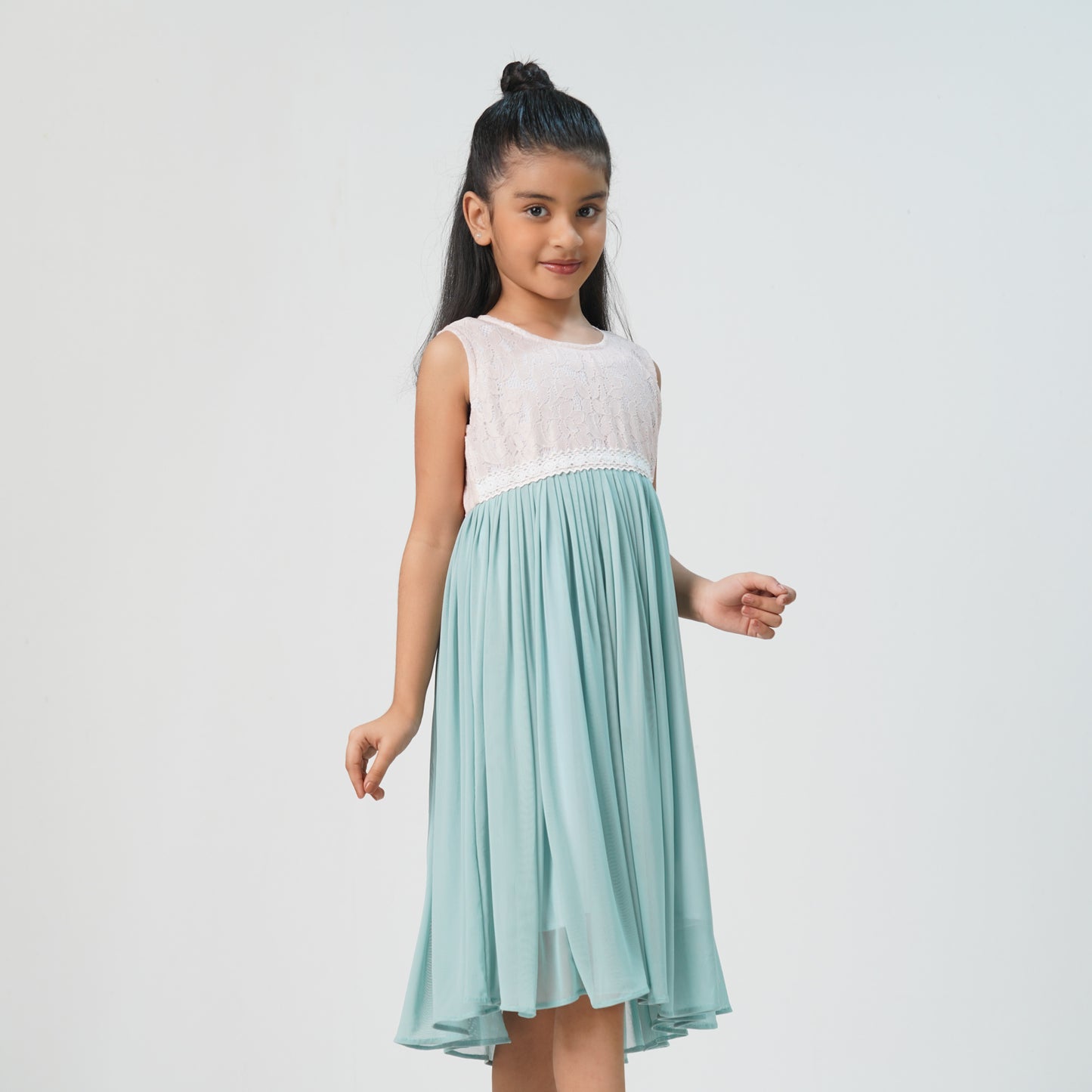 Baby Girls Aqua Green Dress