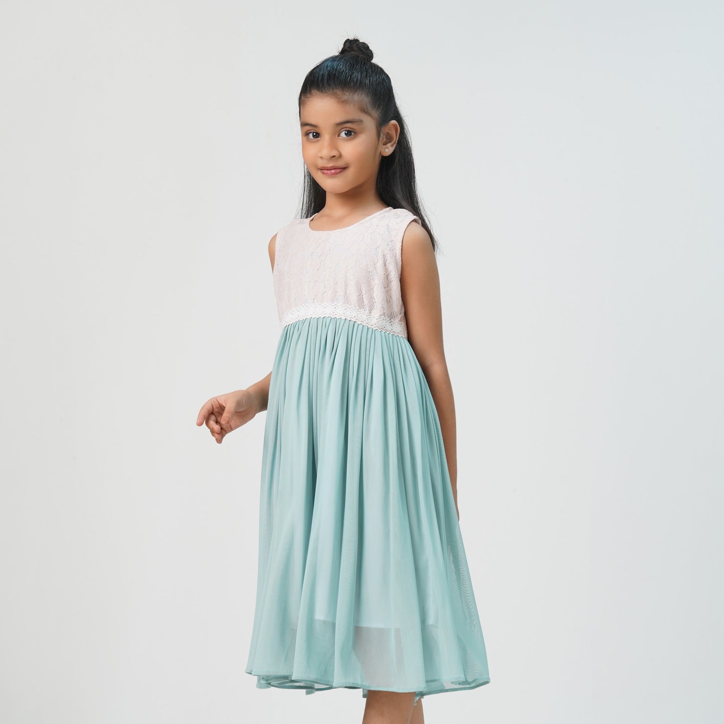 Baby Girls Aqua Green Dress