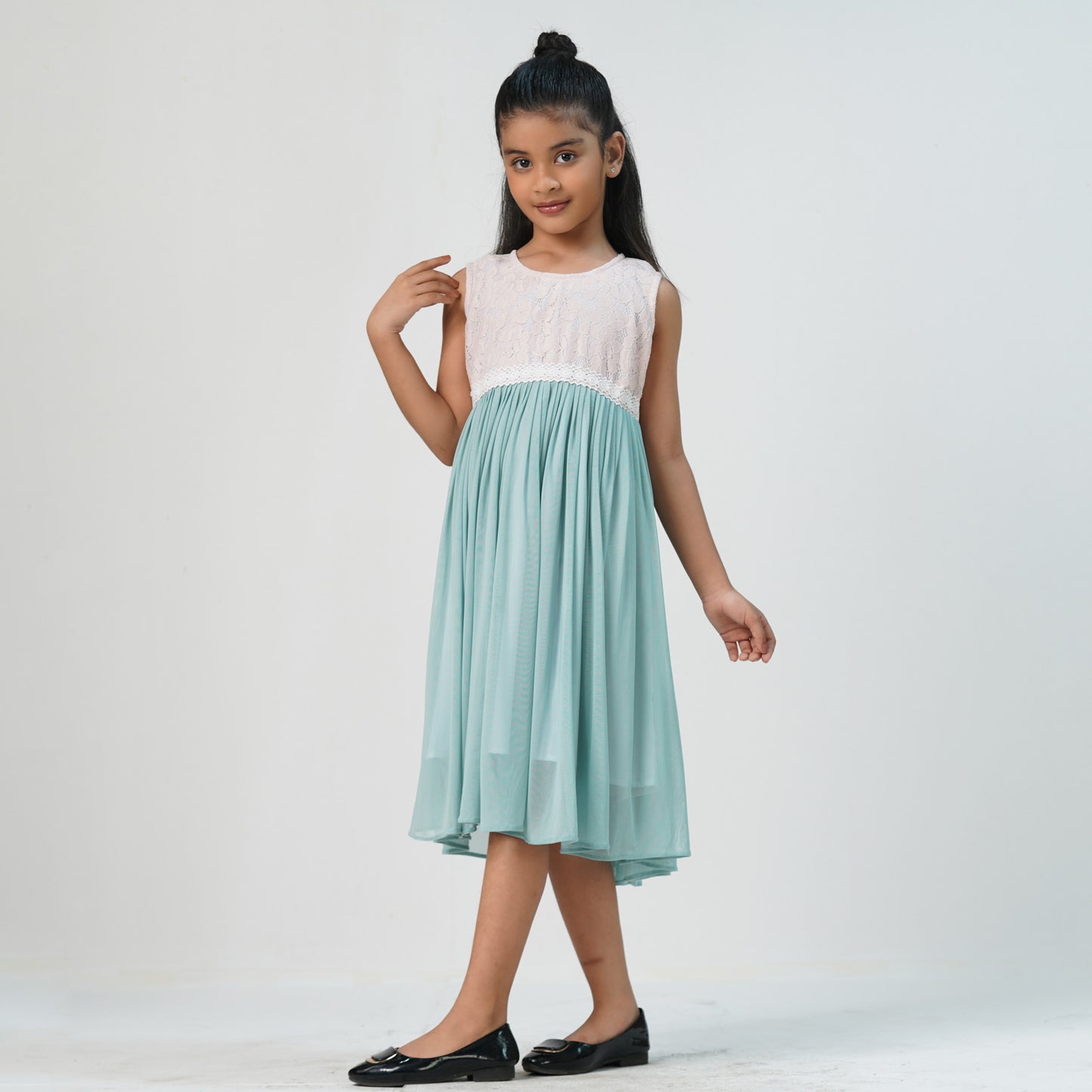 Baby Girls Aqua Green Dress