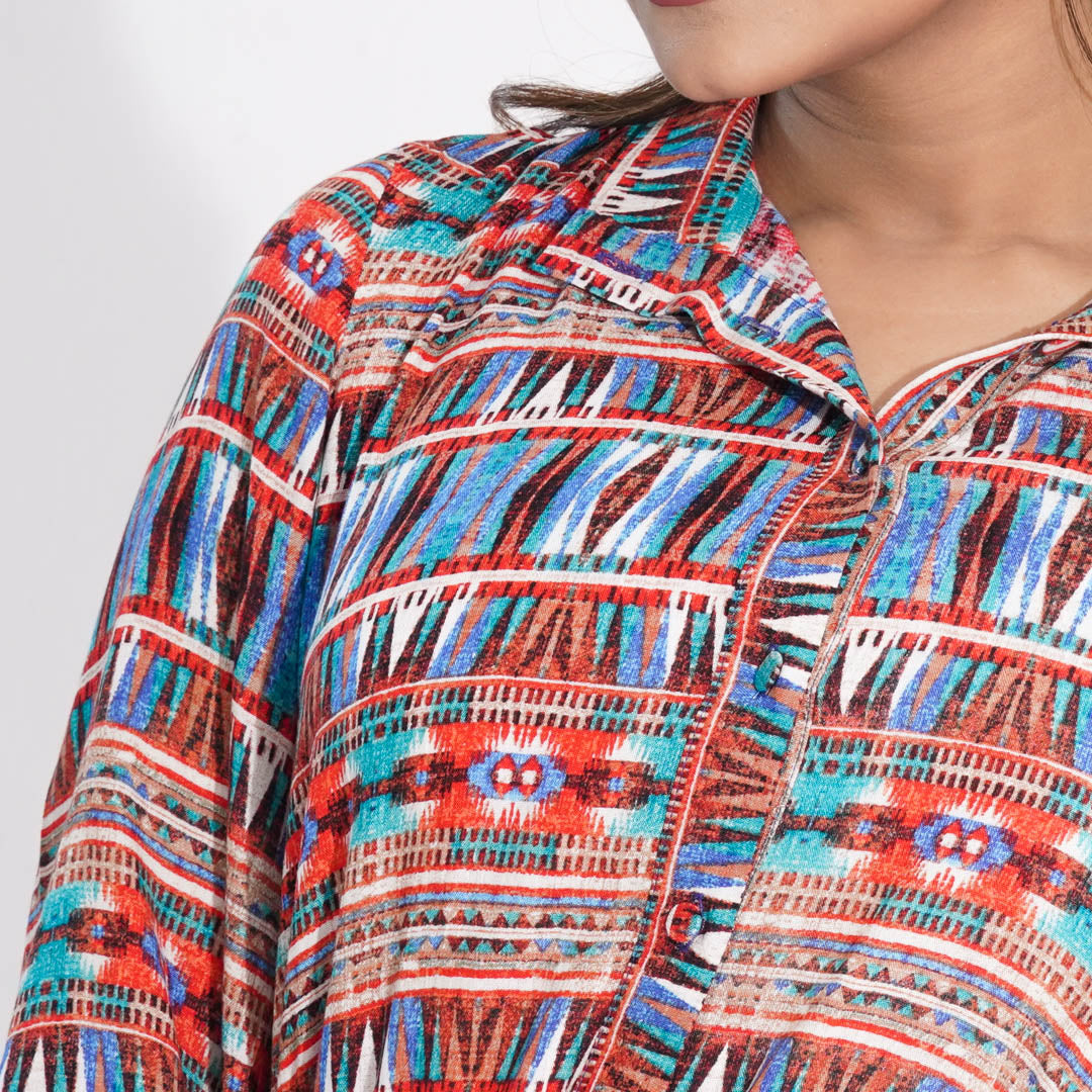 Women Printed Shirt Top