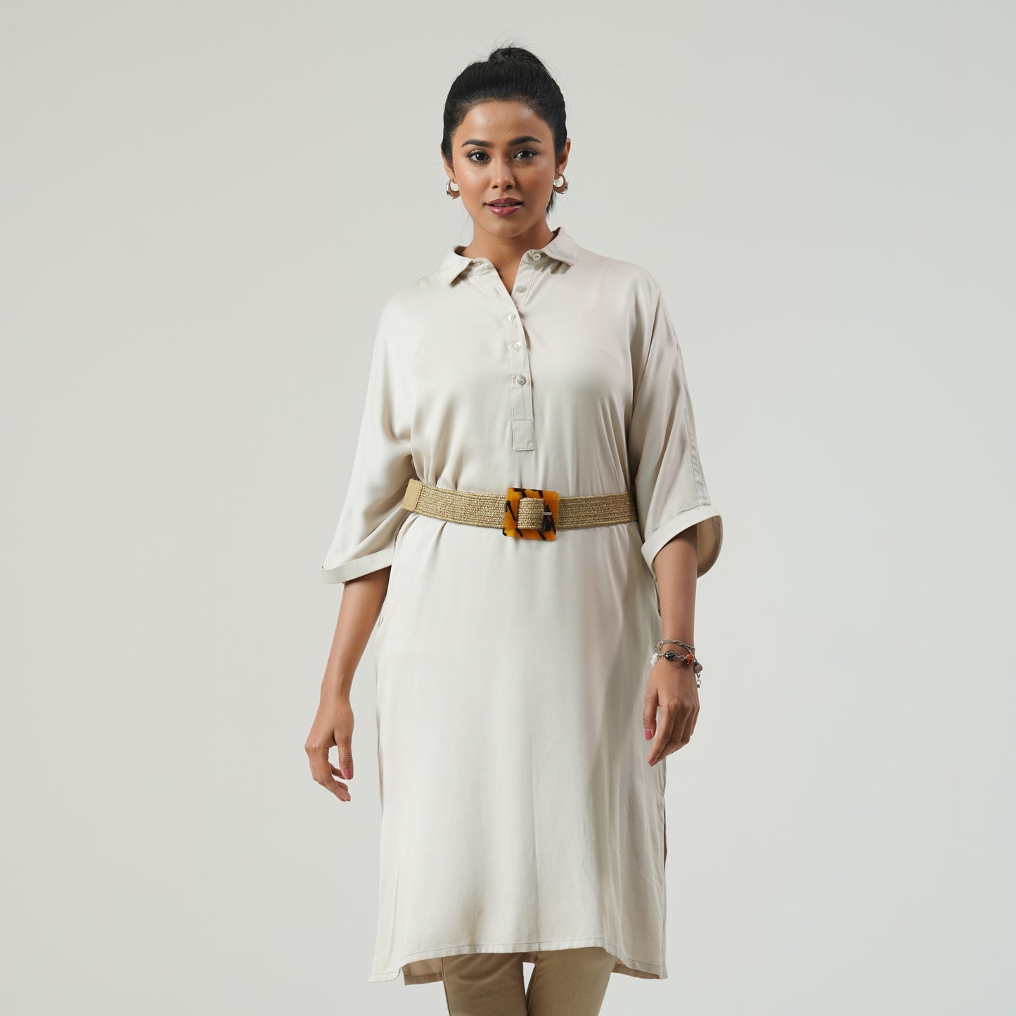 Womens Beige Dress