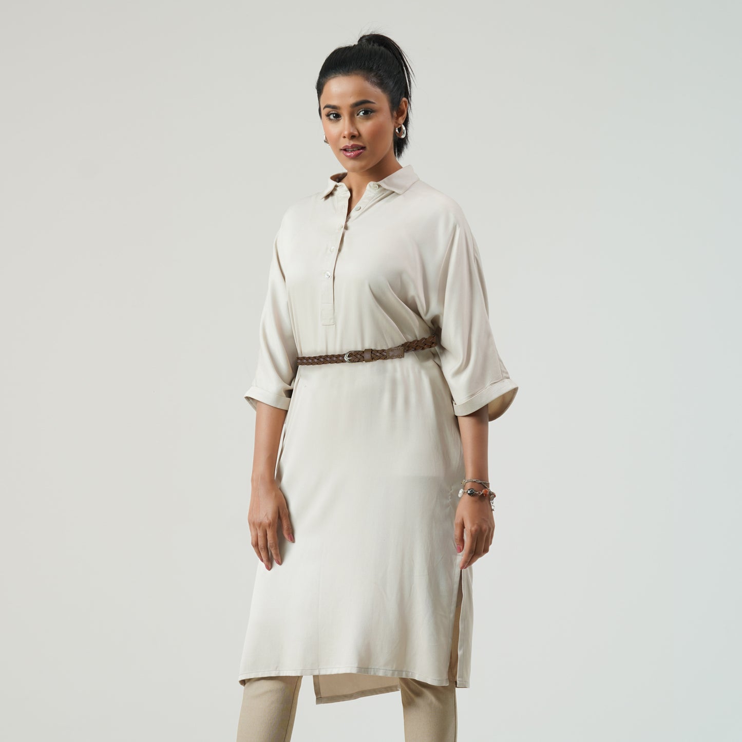 Womens Beige Dress