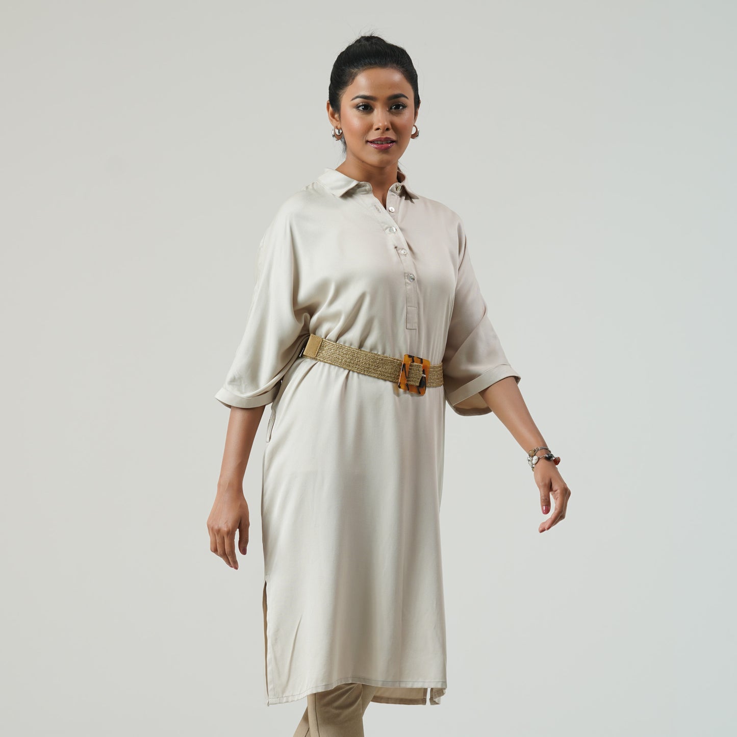 Womens Beige Dress