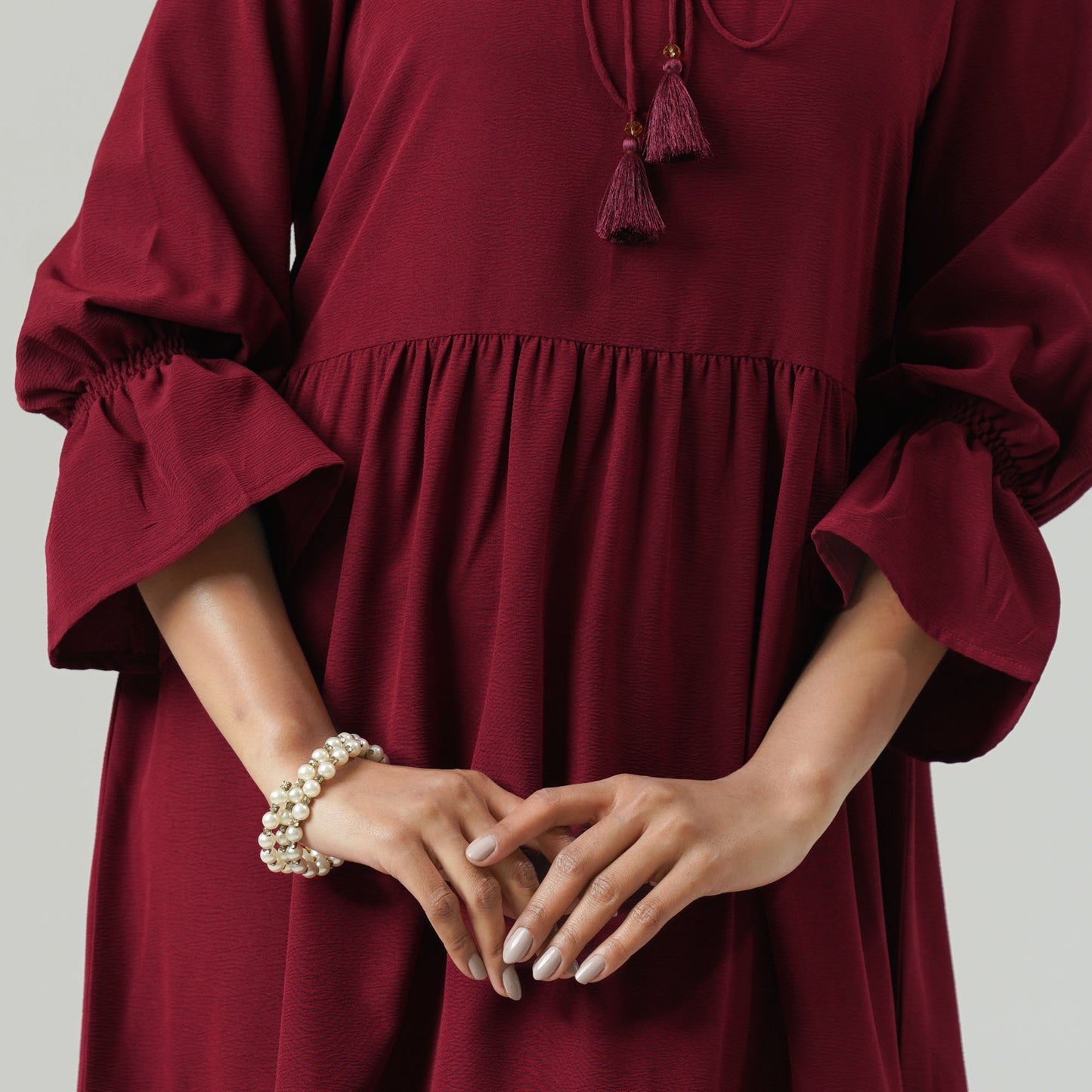 Womens Maroon Dress