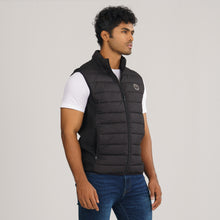 Load image into Gallery viewer, Men Sleeveless Black Jacket
