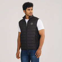 Load image into Gallery viewer, Men Sleeveless Black Jacket
