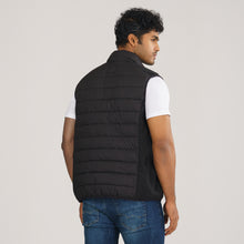 Load image into Gallery viewer, Men Sleeveless Black Jacket
