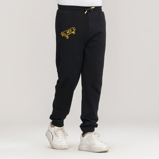 Boys Black Joggers