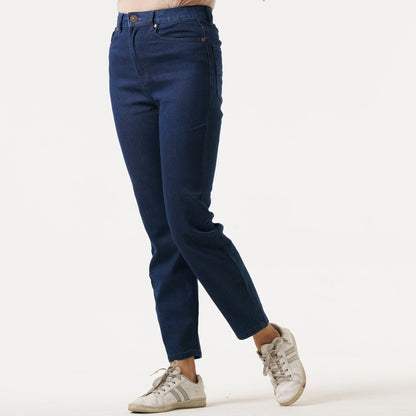 Womens Dark Blue Denim Pant