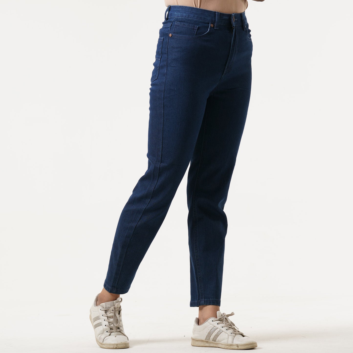 Womens Dark Blue Denim Pant
